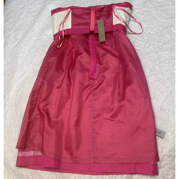 J Crew Mini Dress Size 2 Hot Pink Flamenco Pockets Lined Barbiecore Silk Cotton - Picture 13 of 15